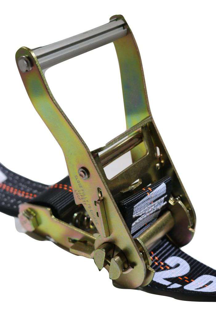 2" x 8 Ft Axle Wrap Auto Tie Down Ratchet Strap w/ Snap Hooks| BLACK