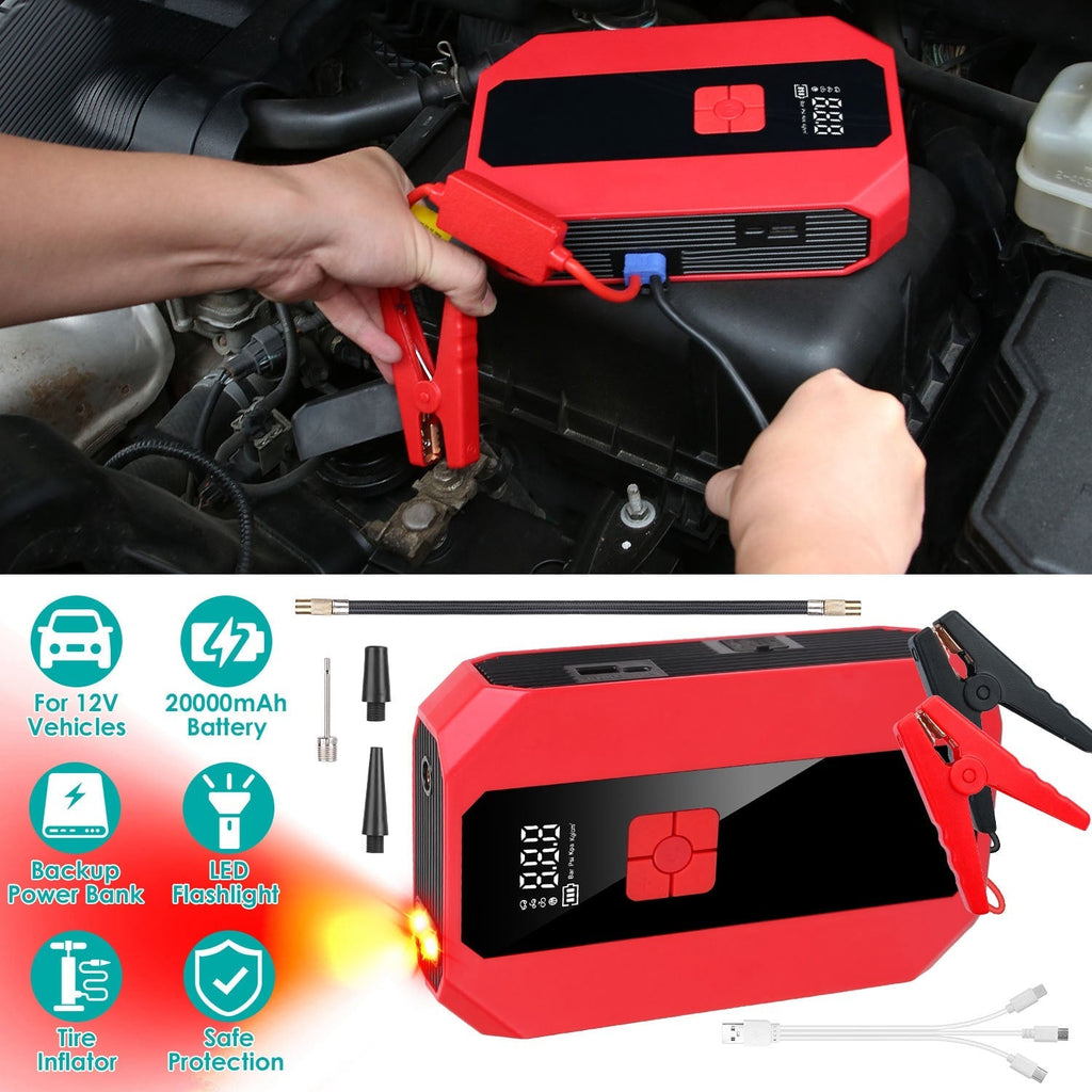 Portable Jump Starter with Air Compressor