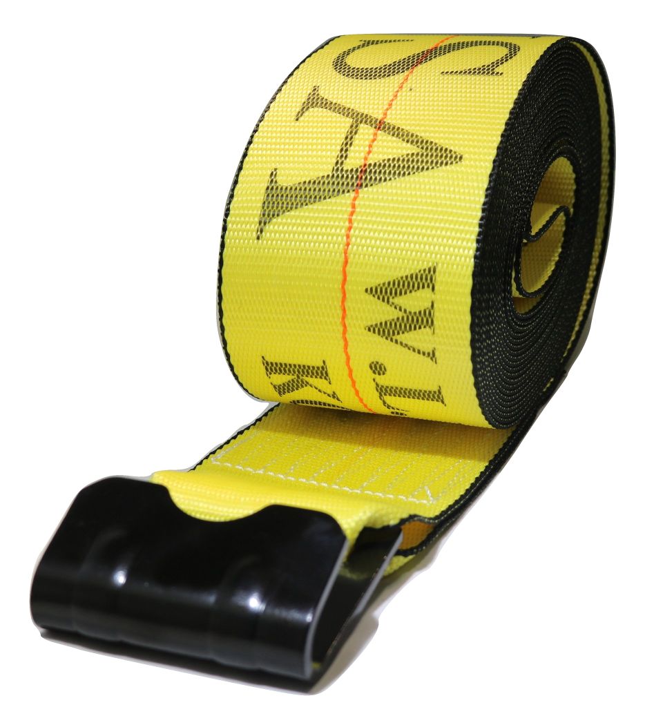 4-Inch Flat Hook Winch Strap
