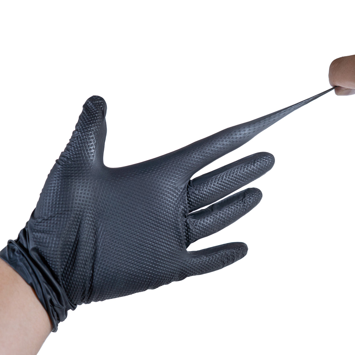 GermBlast 8 Mil Black Nitrile Work Gloves