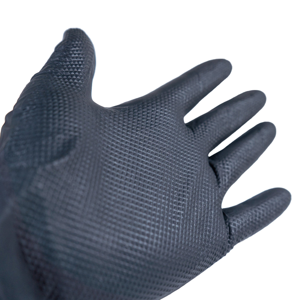 GermBlast 8 Mil Black Nitrile Work Gloves
