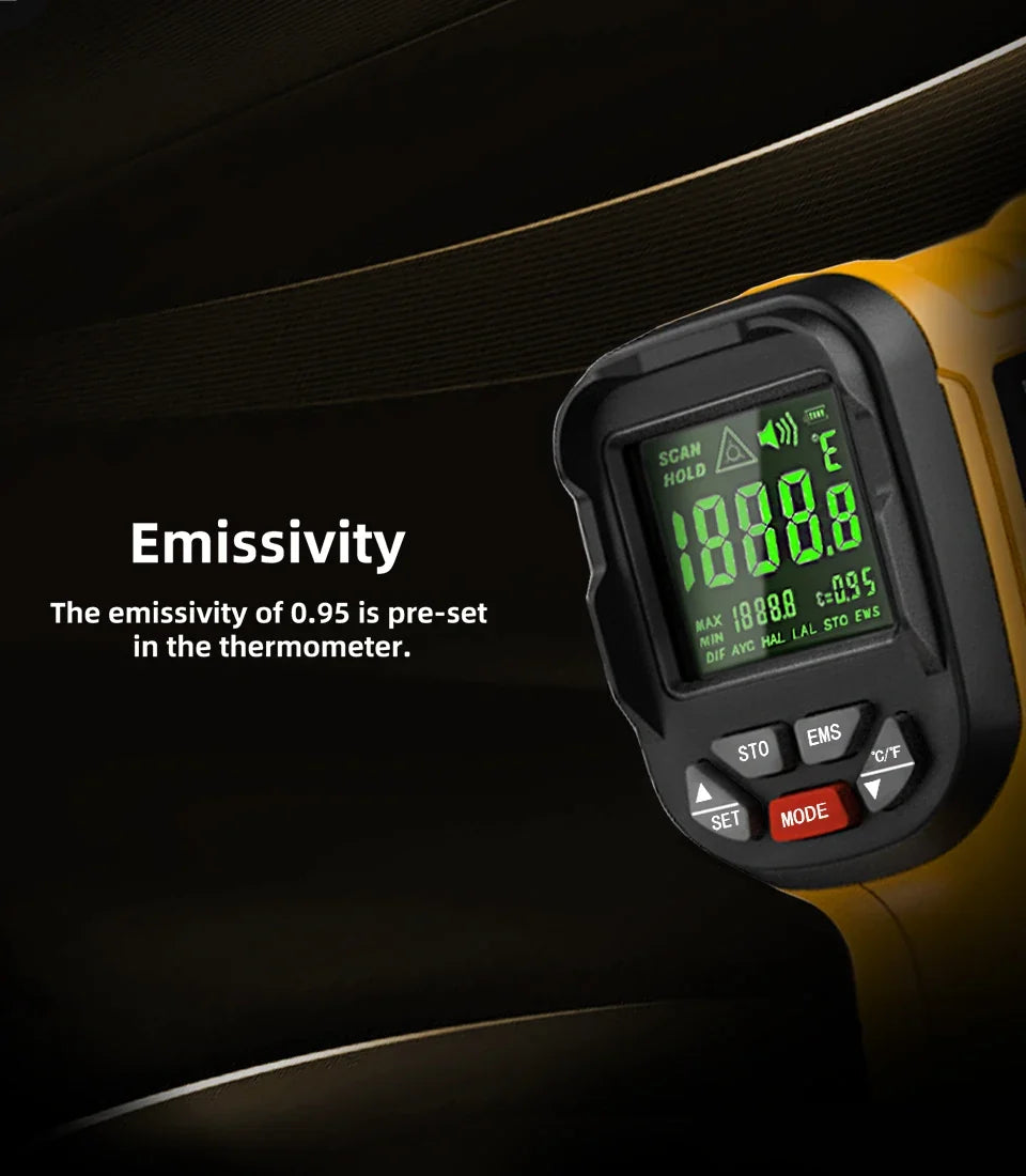BSIDE H3 Industrial Infrared Thermometer – 2552°F