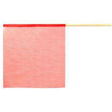 Red Mesh Load Warning Flags with Wooden Dowels (2-Pack)