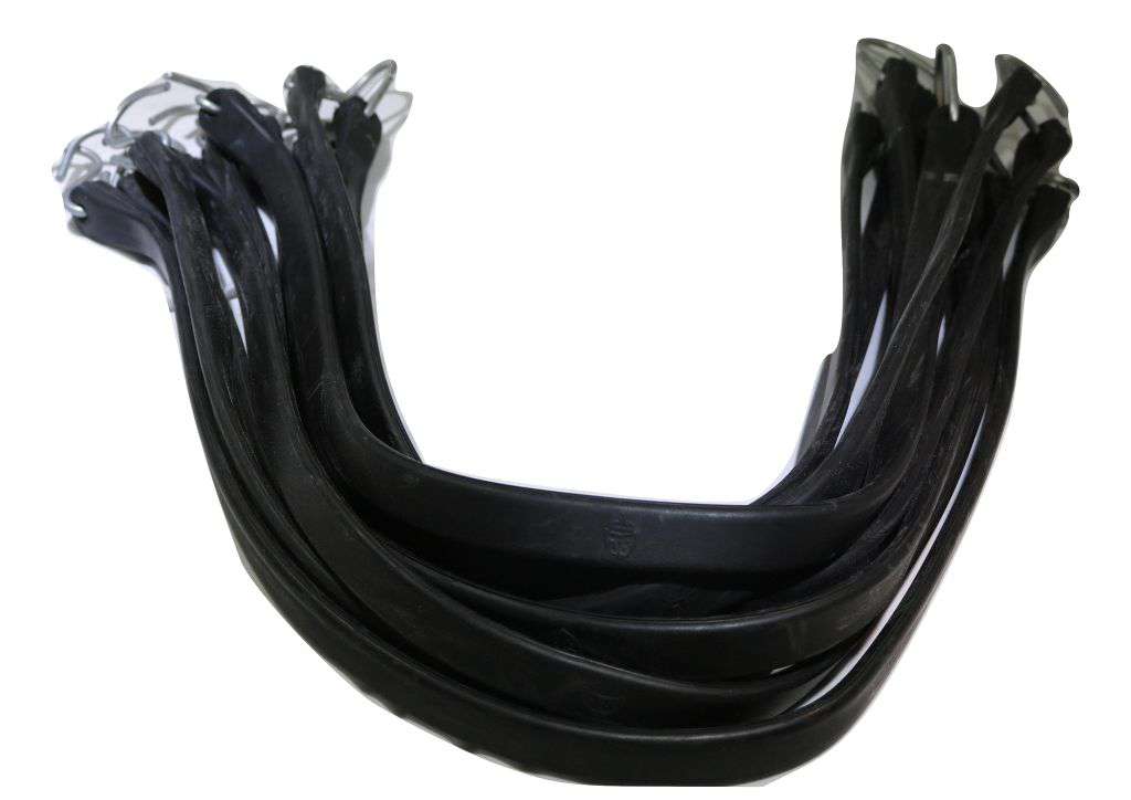 Rubber Tarp Straps with S-Hooks – 10 Pack